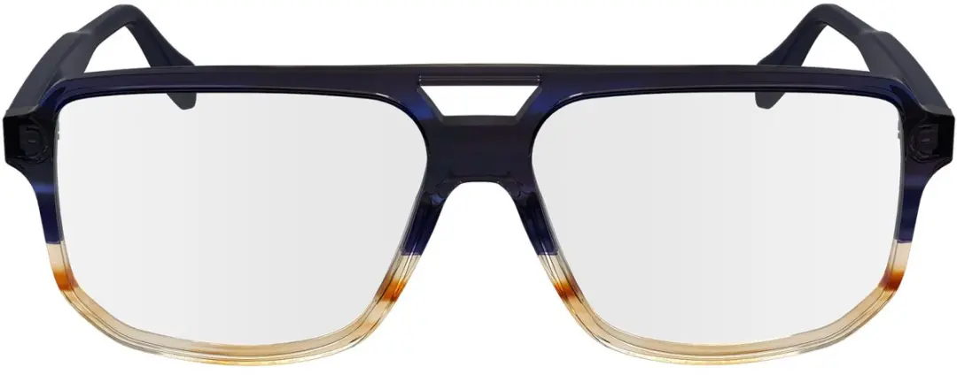 Karl Lagerfeld KL6156 Brilmontuur - Blauw/Gestreept bruin - afbeelding 3 van 4