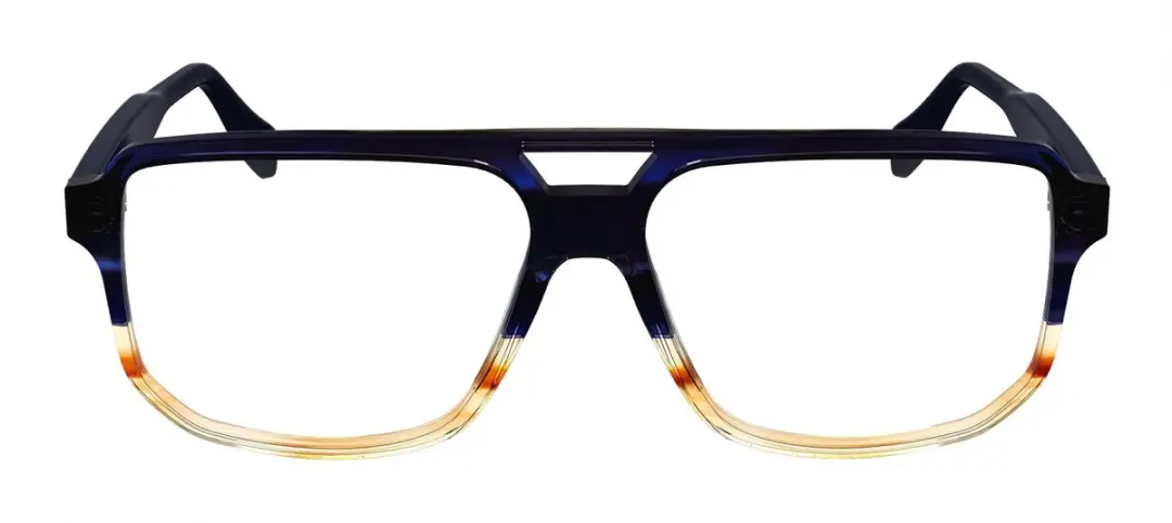 Karl Lagerfeld KL6156 Brilmontuur - Blauw/Gestreept bruin - afbeelding 4 van 4