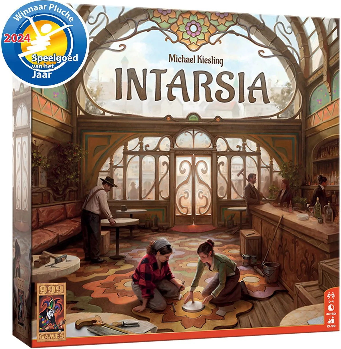 999 Games - Intarsia - Bordspel - Met 2 verschillende spelvarianten - Winnaar Speelgoed van het Jaar - Gezelschapsspel