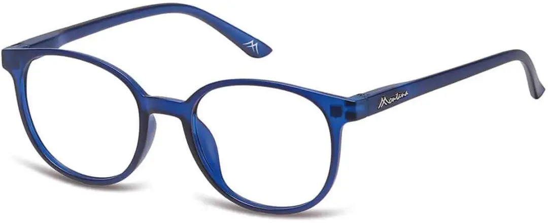 Montana MRC2B Leesbril +1.00 met Clip-On Zonnebril - Blauw montuur