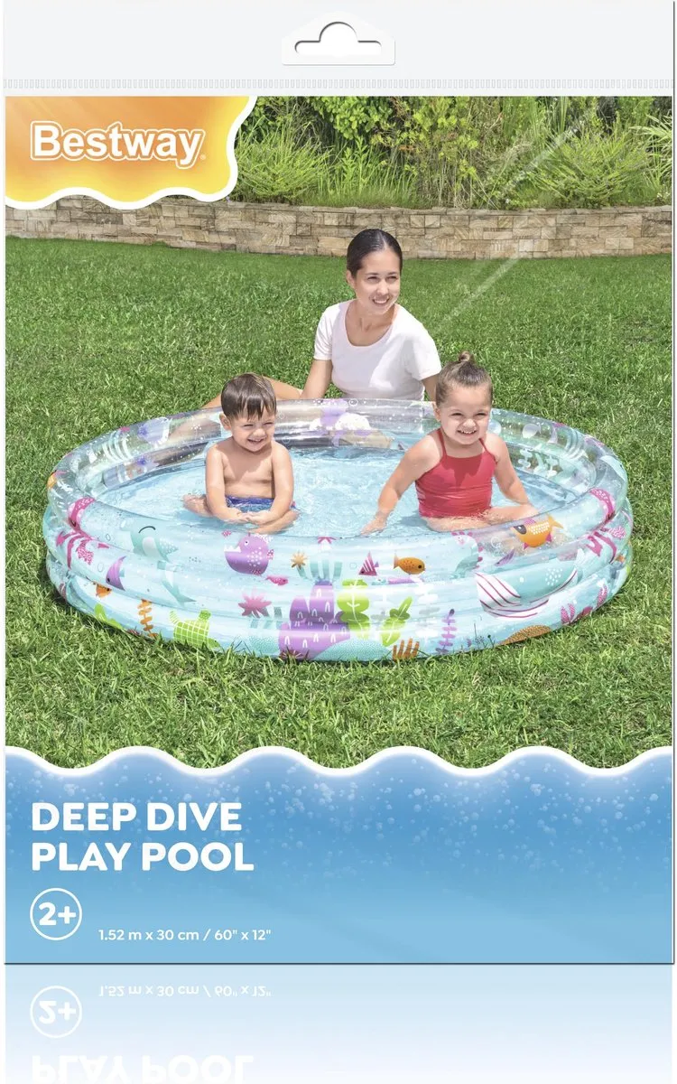 Bestway Deep Dive Kinderzwembad 152cm - Blauw - afbeelding 6 van 6