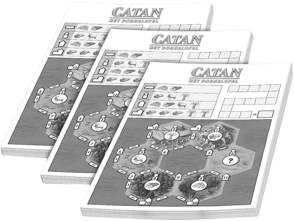 999 games - Catan - Scoreblokken Catan: Het dobbelspel - Scoreblok