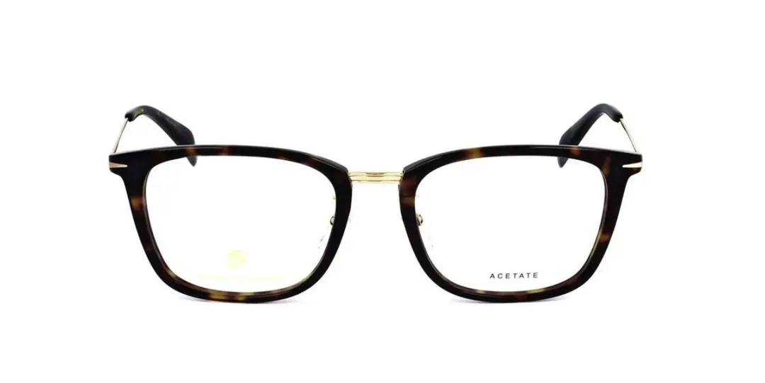 David Beckham DB 7060/F Brilmontuur - Havana Gold