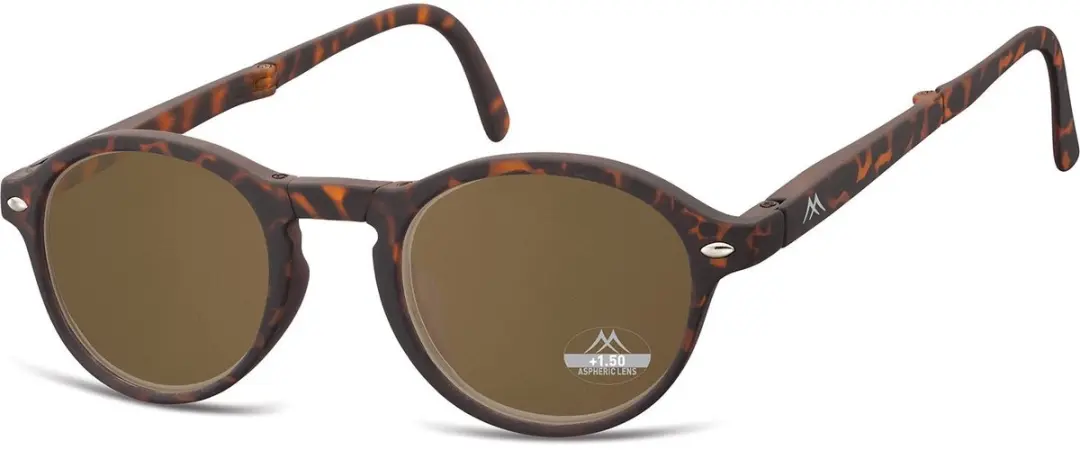 Montana Opvouwbare Zonneleesbril Matbruin +1.00