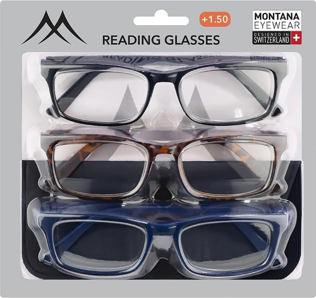 Montana Leesbrillenset 3PR73M - Sterkte +1.00 - 3 Stuks