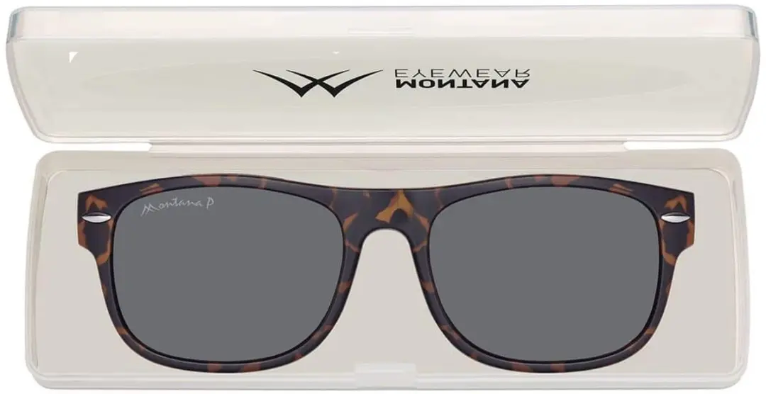 Montana MRC1A Leesbril + Clip-on Zonnebril +1.00 - Bruin Tortoise