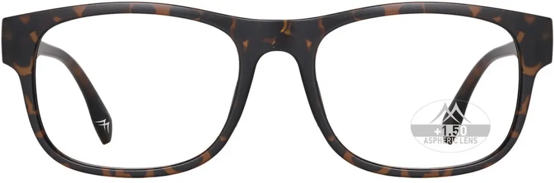 Montana MRC1A Leesbril + Clip-on Zonnebril +1.00 - Bruin Tortoise - afbeelding 6 van 6