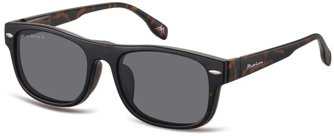Montana MRC1A Leesbril + Clip-on Zonnebril +1.00 - Bruin Tortoise