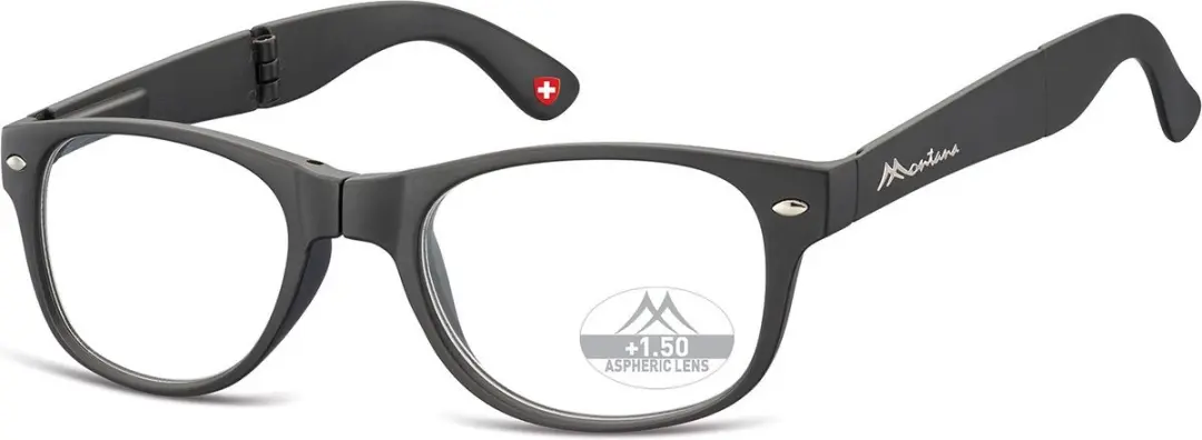 Montana Opvouwbare Leesbril MFR61 +1.50 - Zwart