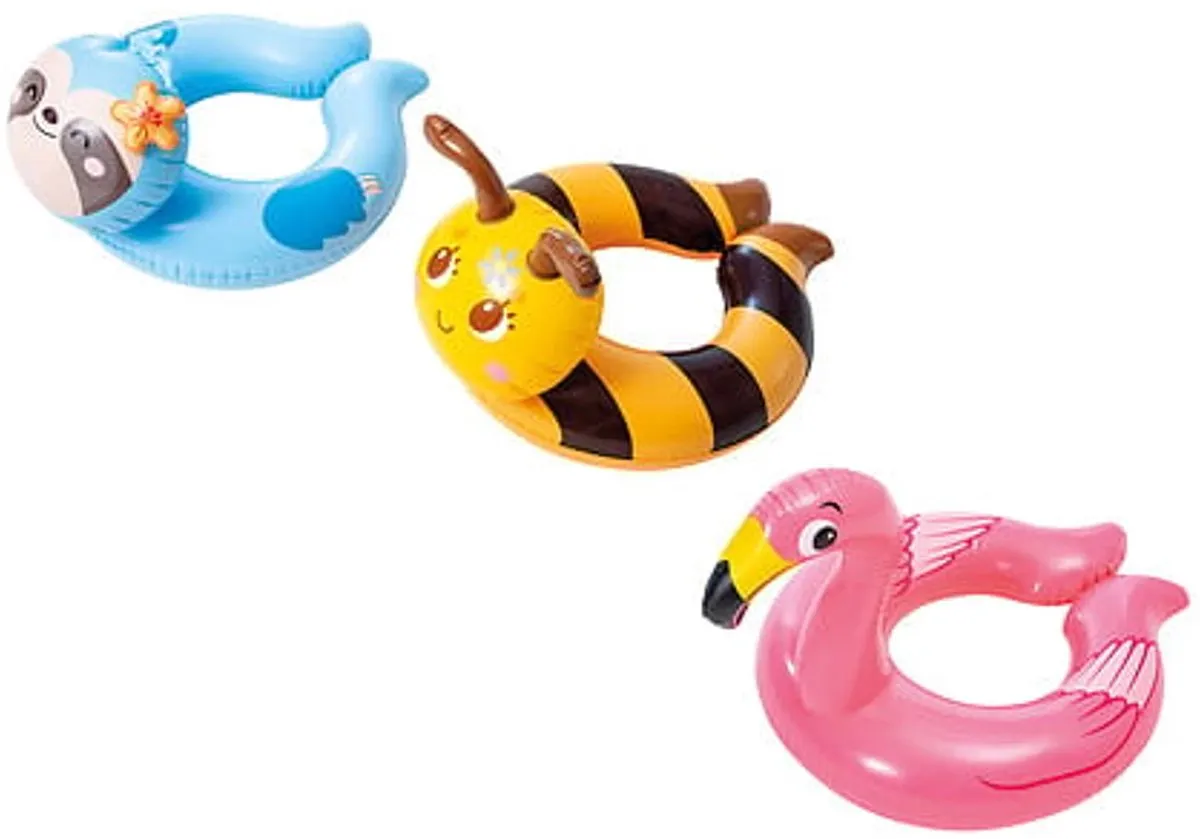 Intex Zwemring Pinguin Dierenkop - Blauw