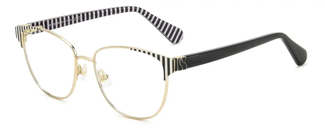 Kate Spade DOVE/G Brilmontuur - Gold Pattern Black