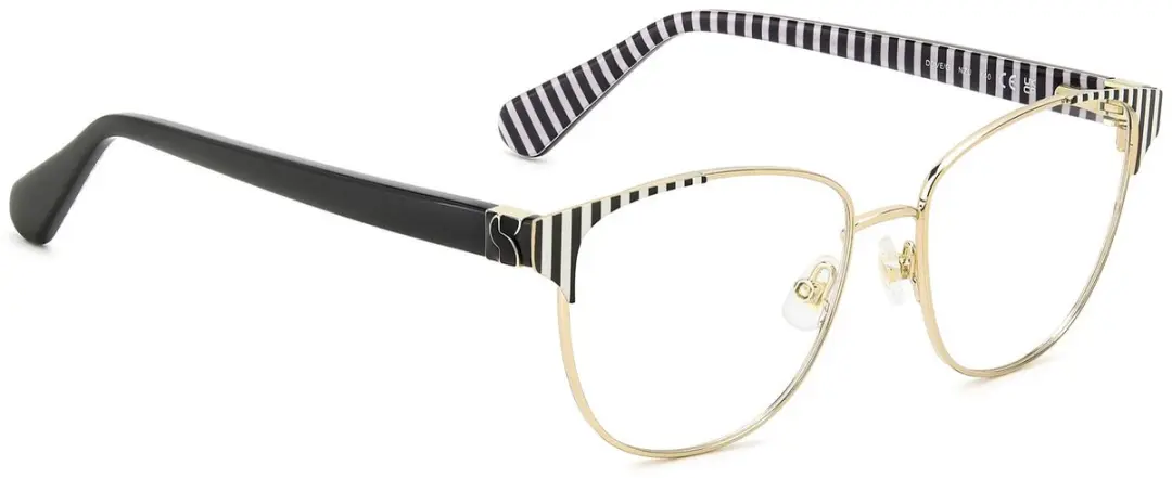 Kate Spade DOVE/G Brilmontuur - Gold Pattern Black