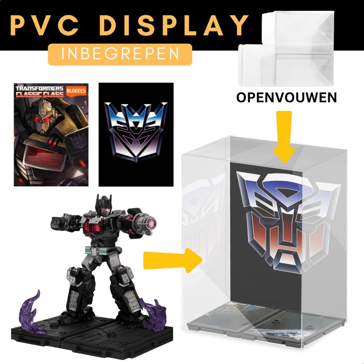 Blokees - Transformers Nemesis | Age of the Primes | Decepticons modelbouw | Action figure model kit | Speelgoed bouwpakketten voor volwassenen & kinderen | War for Cybertron