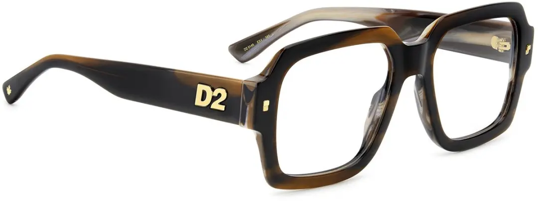 Dsquared2 D2 0148 Brilmontuur - Brown Horn