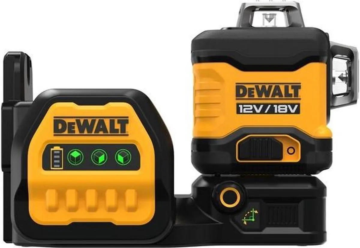 DeWalt DCE089NG18 Kruislijnlaser - 3x 360° - 35m - Groen