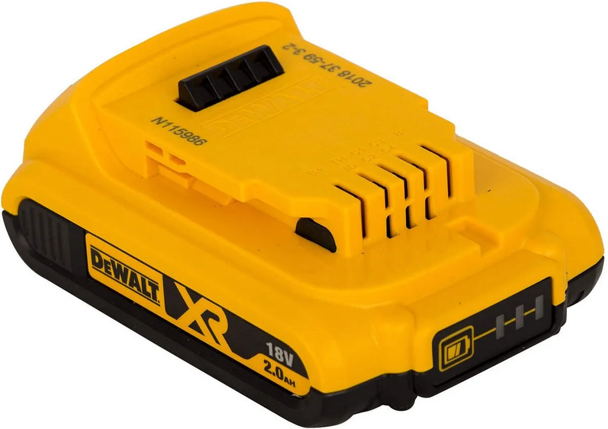DeWalt DCB115D2 Starterset 18V 2.0Ah XR Li-ion - 2x Accu + Lader - afbeelding 6 van 6