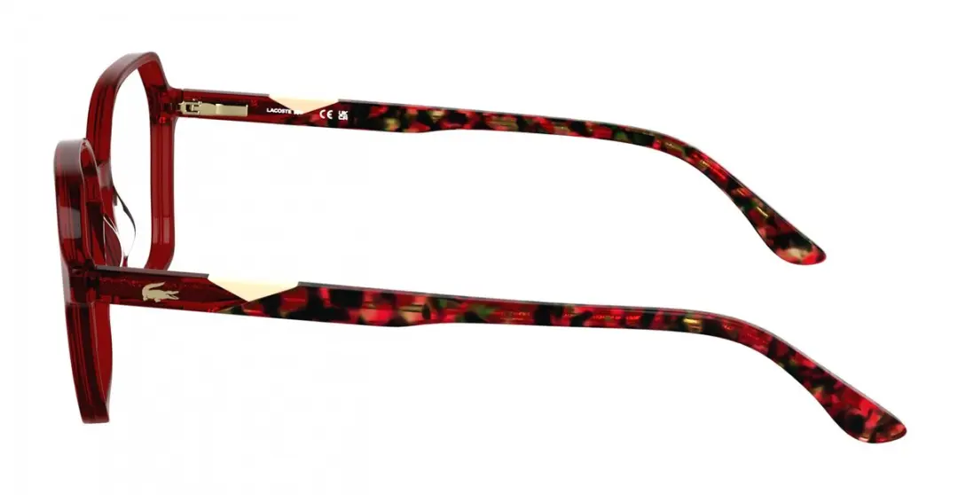 Lacoste L2988 N Trasnparent Red Brilmontuur - 55/15/145