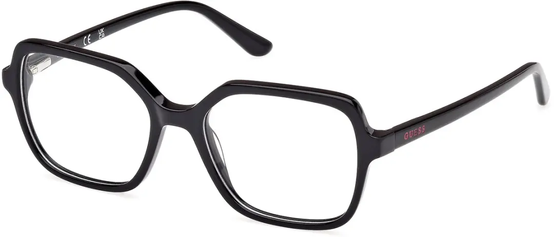 Guess Shiny Black TEEN Brilmonturen 51/16/135
