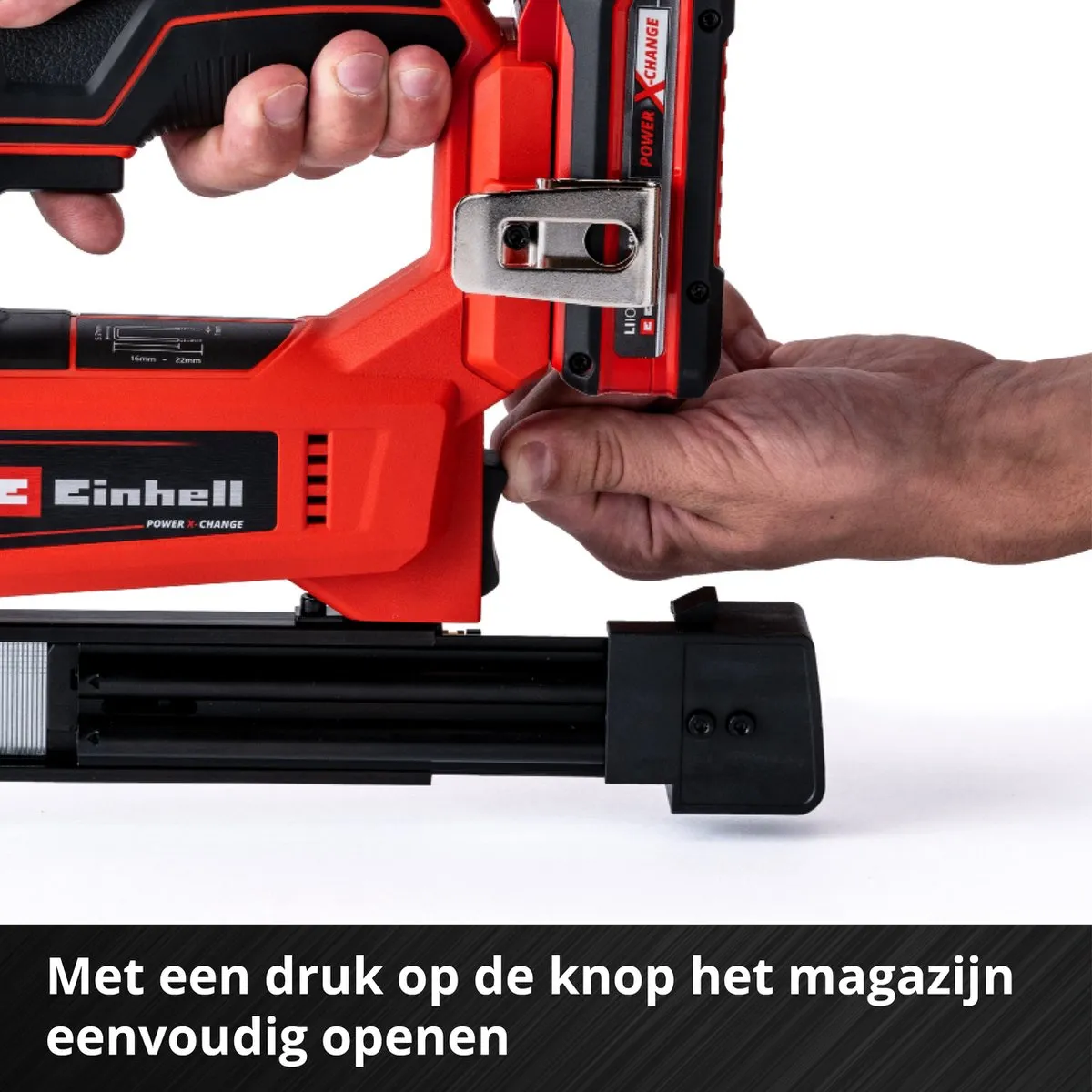 Einhell TE-CN 18 Li Solo Accu Tacker - 18V - 20 Schoten/min - 300 Spijkers & Nieten - afbeelding 6 van 6