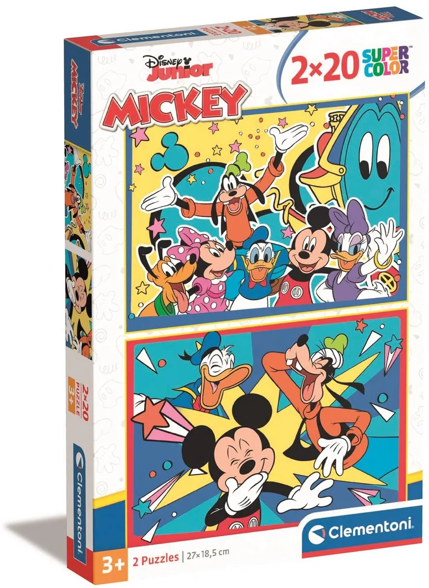 Clementoni Mickey Mouse Puzzel 220 Stuks - Multicolor