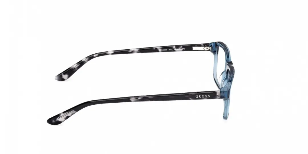 Guess TEEN Brilmontuur Shiny Blue 49-15-140
