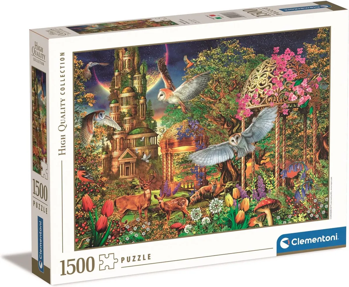 Clementoni Woodland Fantasy Garden Puzzel 1500 Stuks - Multi