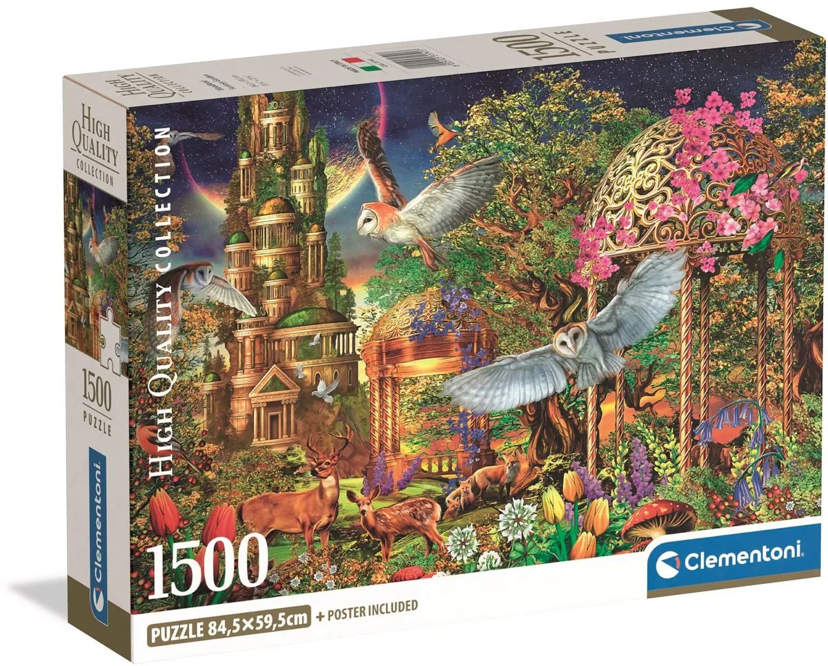 Clementoni Woodland Fantasy Garden Puzzel 1500 Stuks - Multi