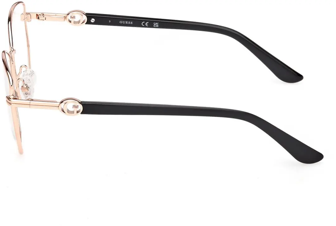 GUESS GU50312 Brilmontuur - Shiny rose gold