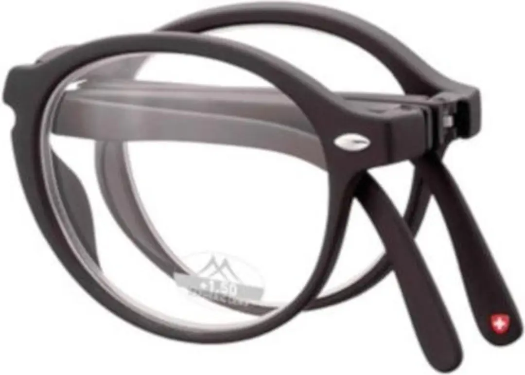 Montana Opvouwbare Leesbril Matzwart +1,50