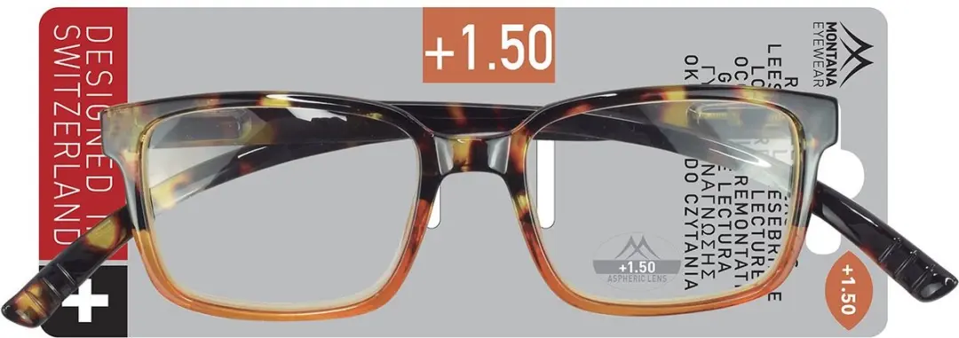 Montana MNR2B Leesbril Tortoise - Oranje +3.50 - afbeelding 6 van 6