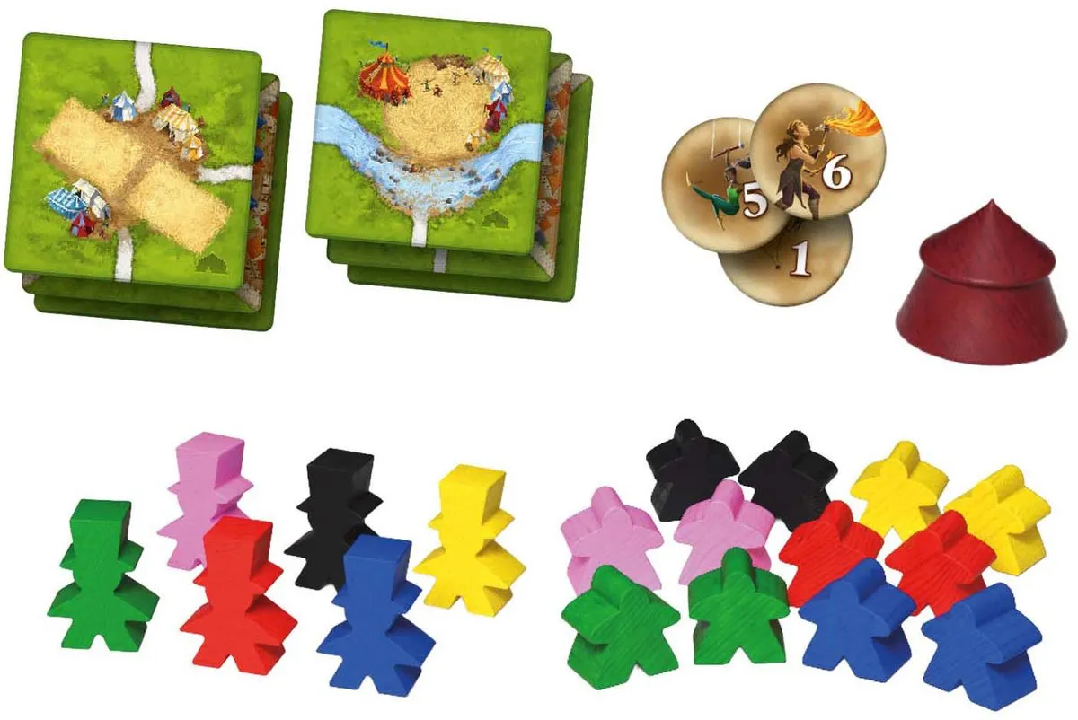 999 Games Carcassonne Circus & Artiesten Uitbreiding 10 - 2-6 Spelers