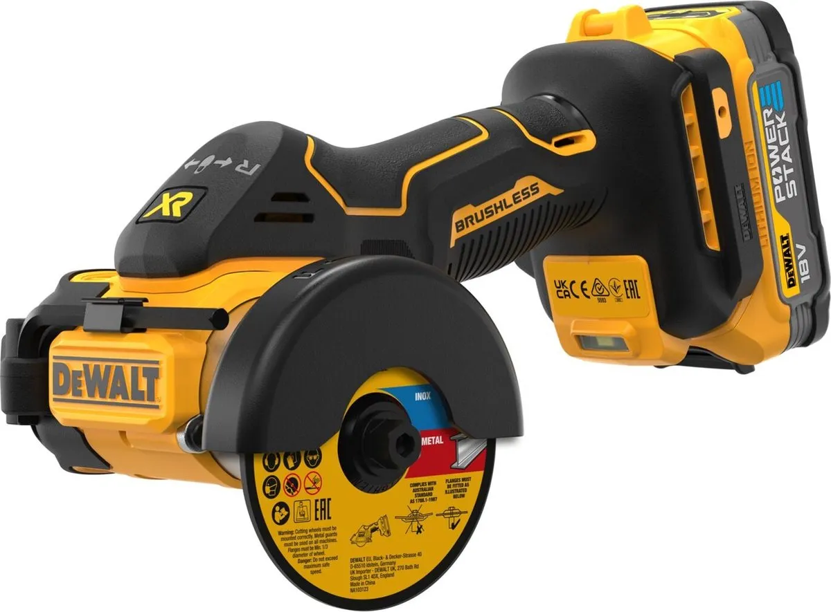 DeWalt DCS438E2T Accu Slijpmachine 18V 76mm