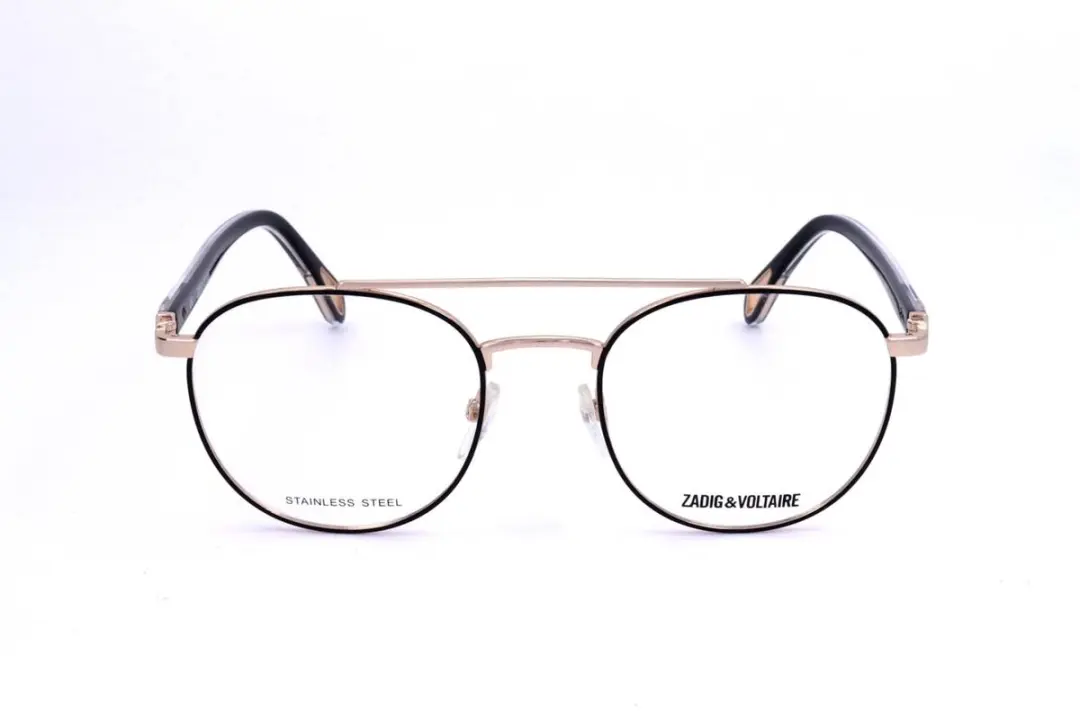 Zadig & Voltaire VZV257 Brilmontuur - Shiny rose gold met zwarte delen - afbeelding 4 van 6