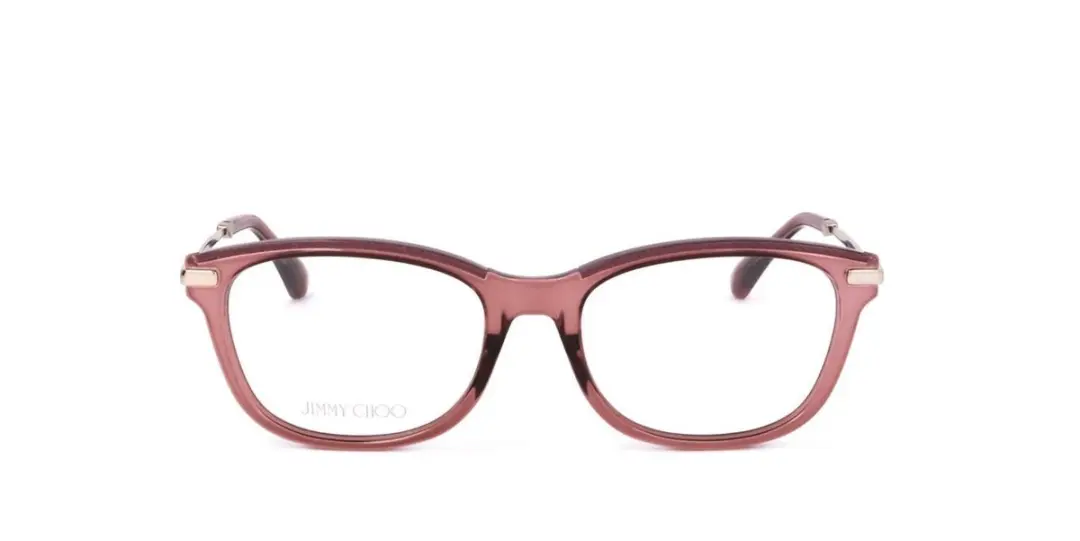 Jimmy Choo JC248 Brilmontuur - Burgundy Gold Glitter - afbeelding 2 van 3