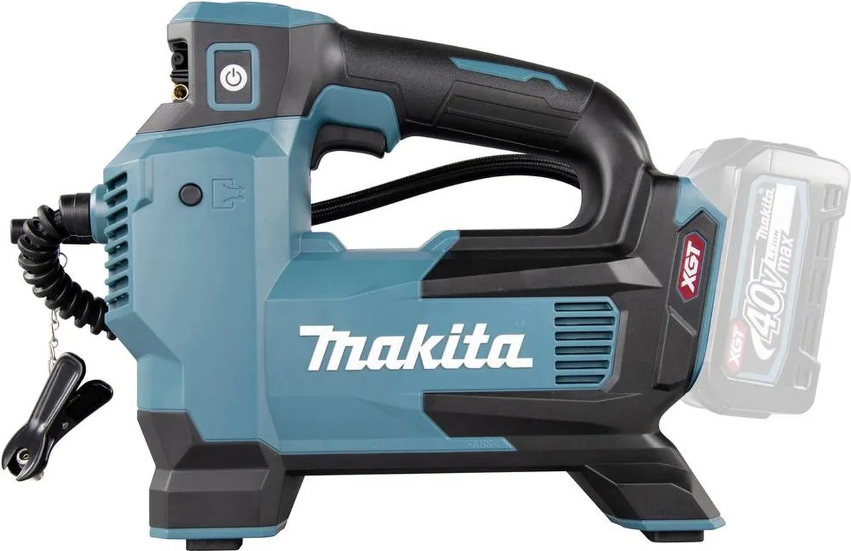 Makita MP001GZ XGT Accu Luchtpomp - Zwart/Turquoise