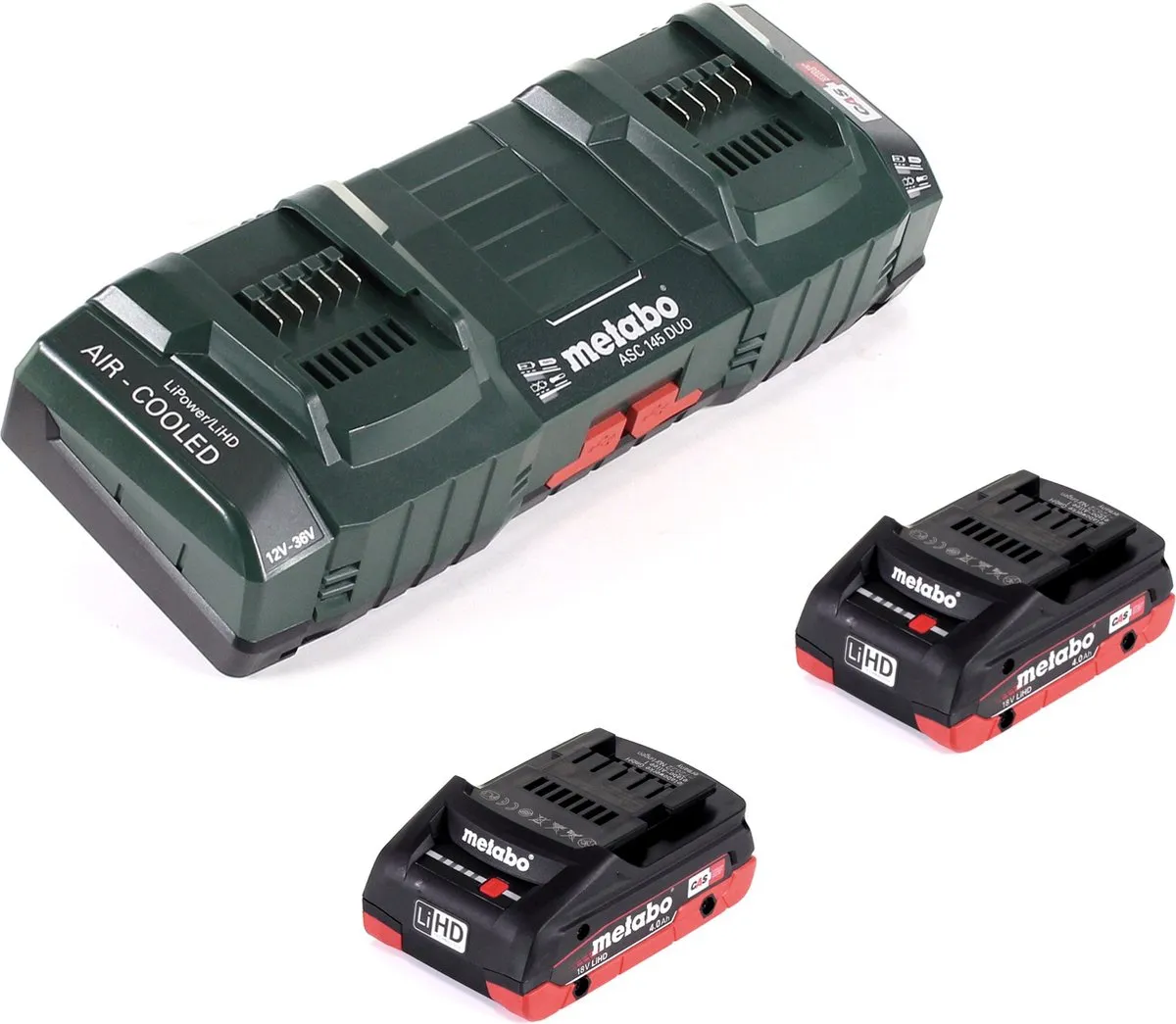 Metabo Basisset 18V 4,0Ah - 2x Accu + ASC 145 DUO Lader