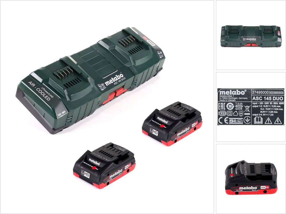 Metabo Basisset 18V 4,0Ah