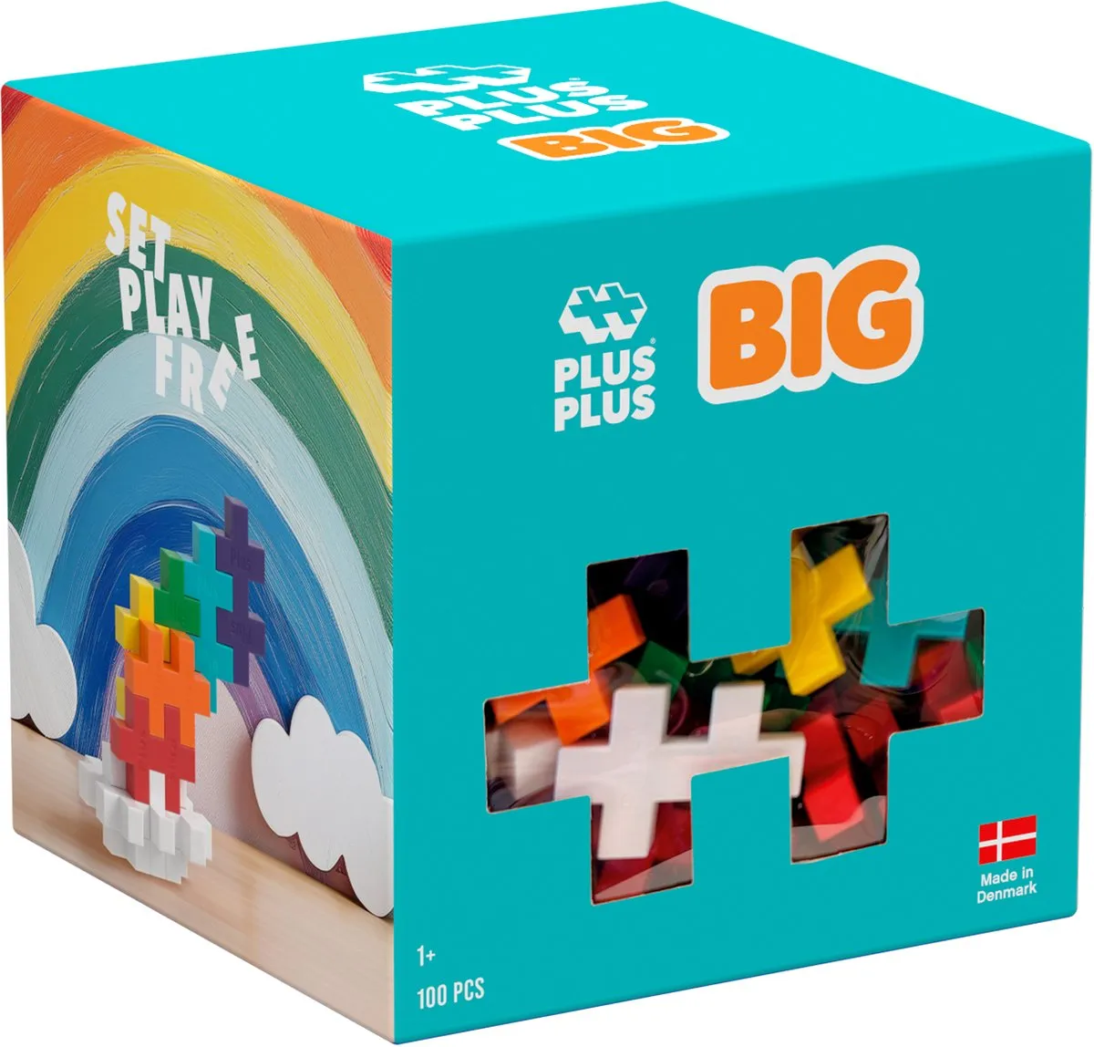 Plus-Plus BIG Rainbow Mix 4354 Bouwset - 100 Stuks