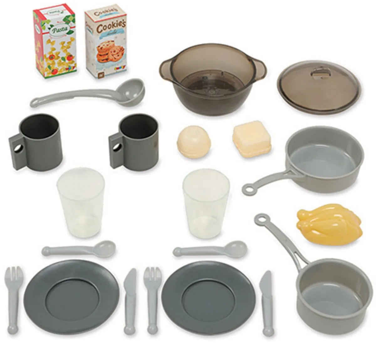 Smoby Speelkeuken met Licht en Geluid - 22 Accessoires - Blauw/Wit