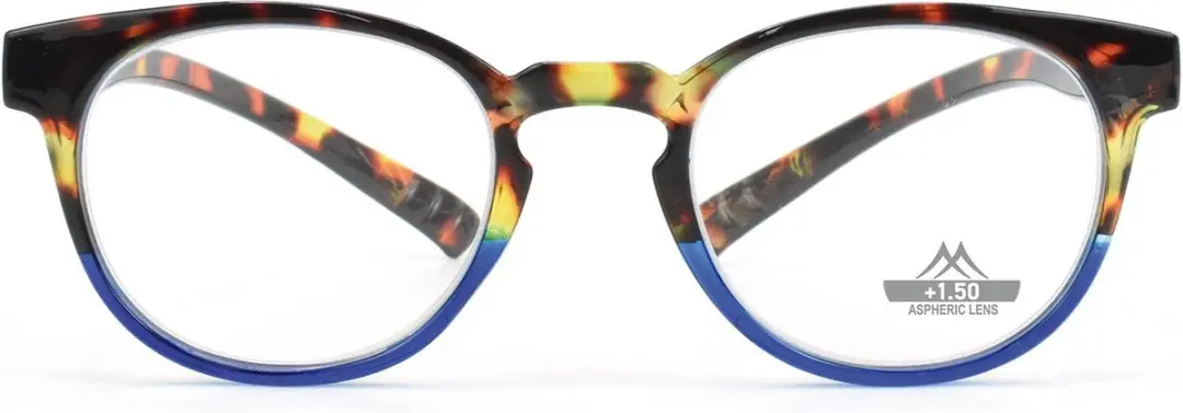 Montana MNR1A Leesbril Tortoise Blauw +1.50 - Rond