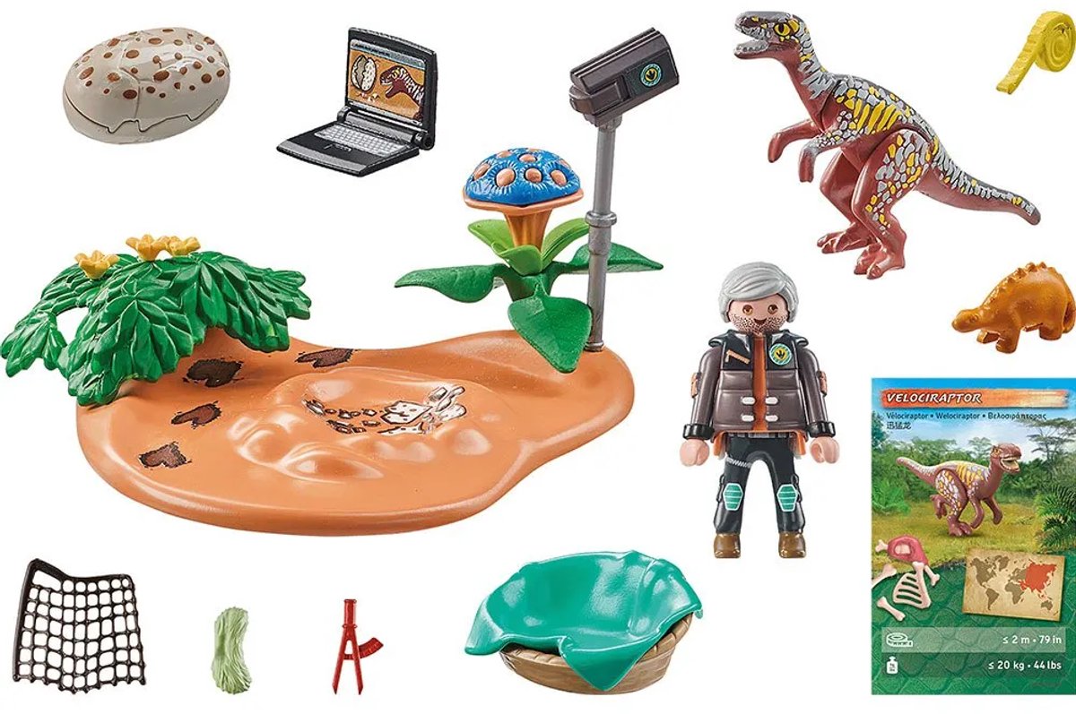 PLAYMOBIL Dinos Stegosaurusnest met eierdief - 71526