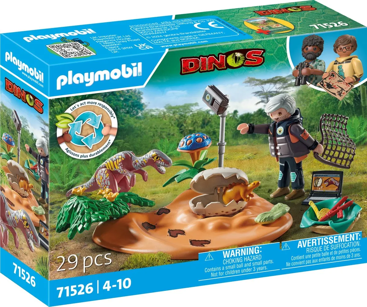 Playmobil Dinos Stegosaurusnest met eierdief 71526