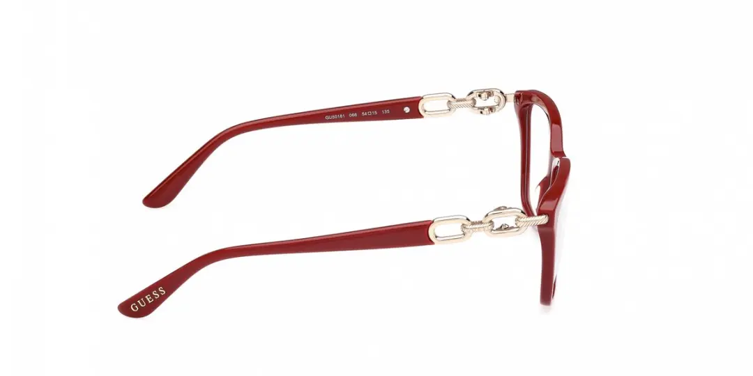 Guess GU50181 Brilmontuur - Shiny Dark Red