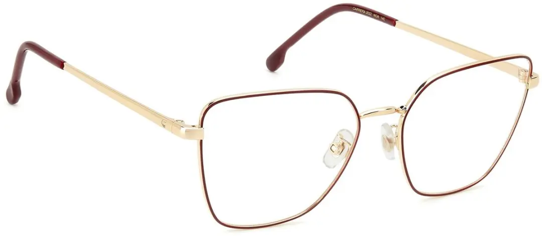 Carrera 3022 Gold Burgundy Brilmontuur - 55/17/140