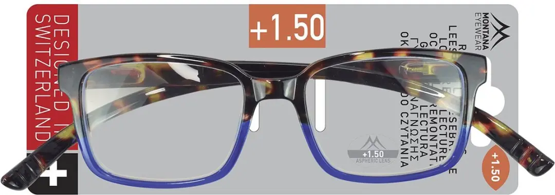 Montana MNR2A Leesbril Tortoise Blauw +1.00