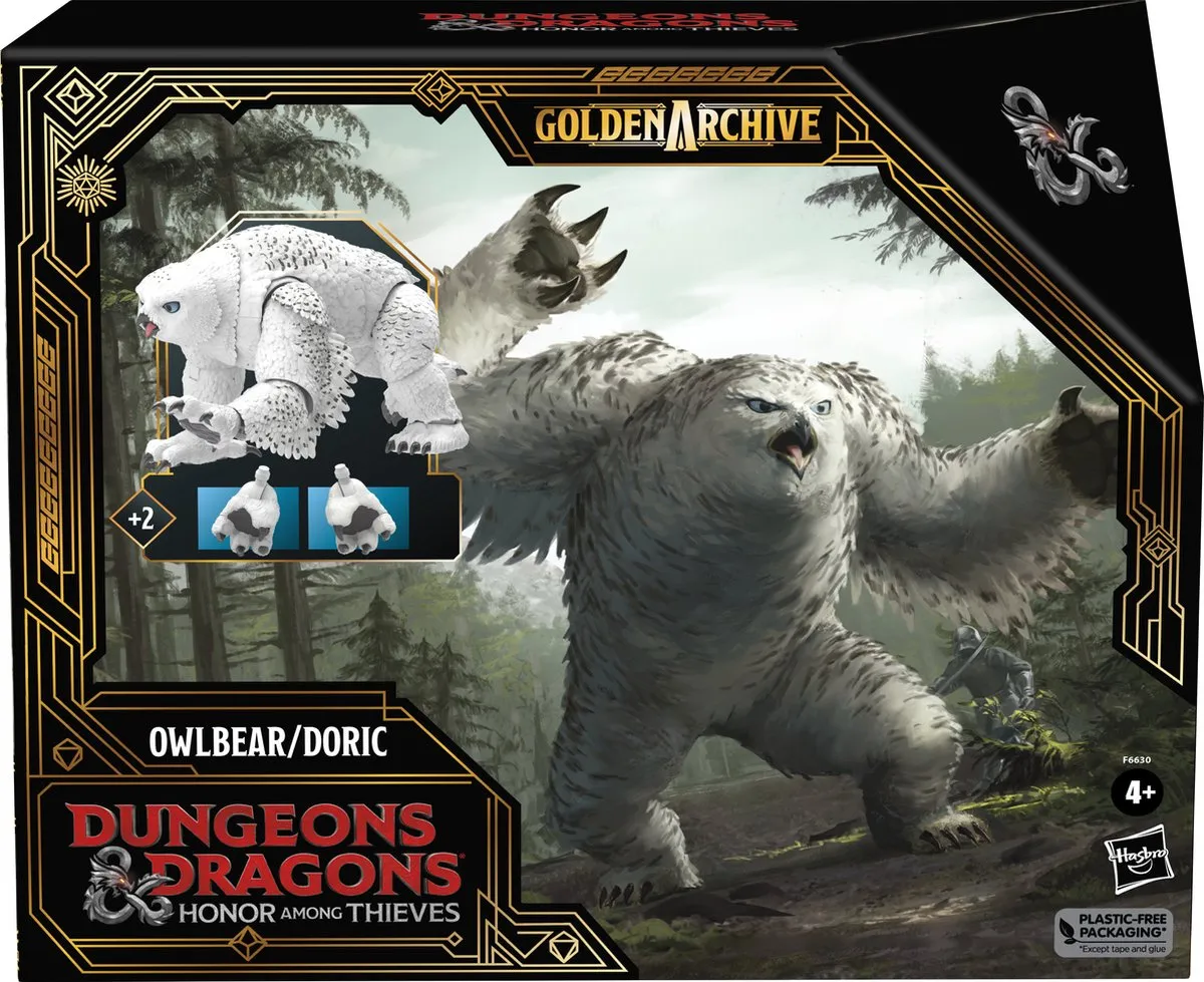 Hasbro Dungeons & Dragons Owlbear/Doric Actiefiguur 15cm F66305L0 - Multicolor - afbeelding 6 van 6