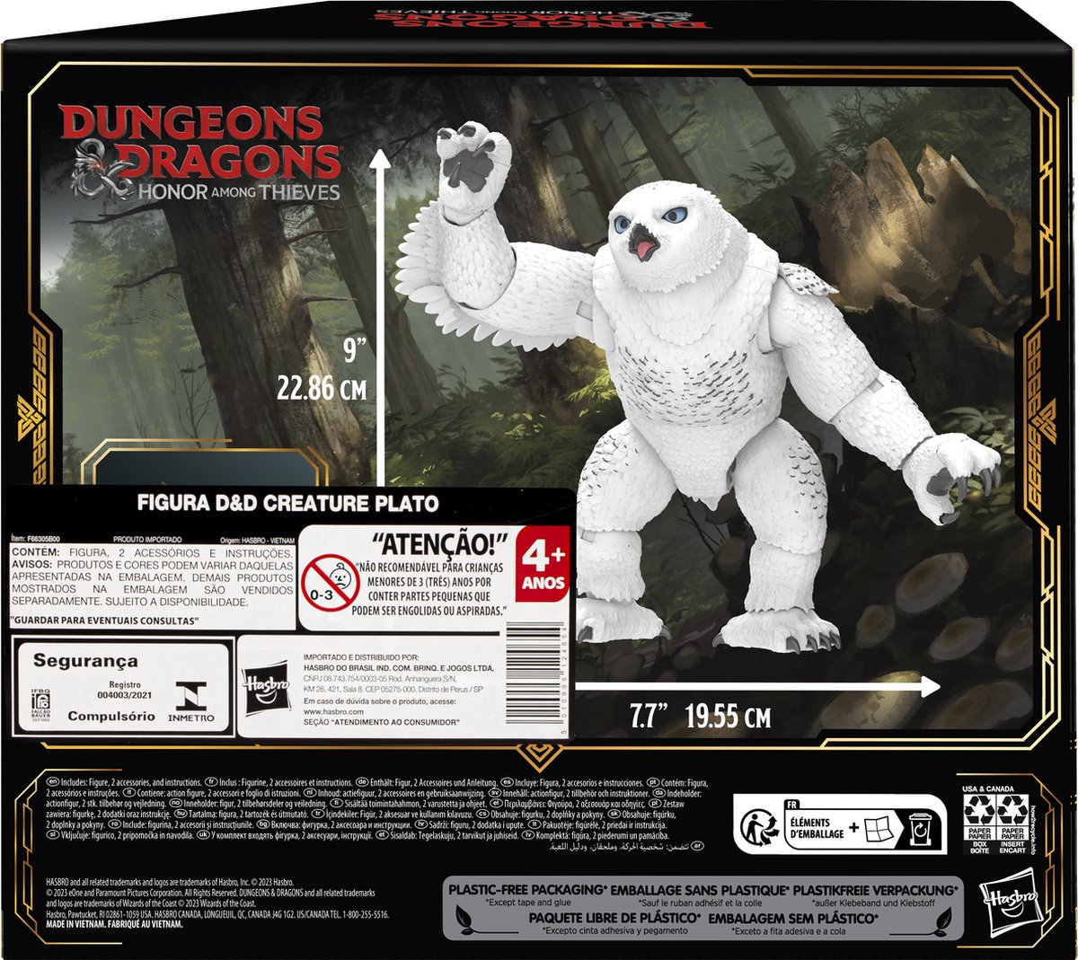 Hasbro Dungeons & Dragons - Owlbear/Doric 15 cm Honor Among Thieves Golden Archive Actiefiguur - Multicolours