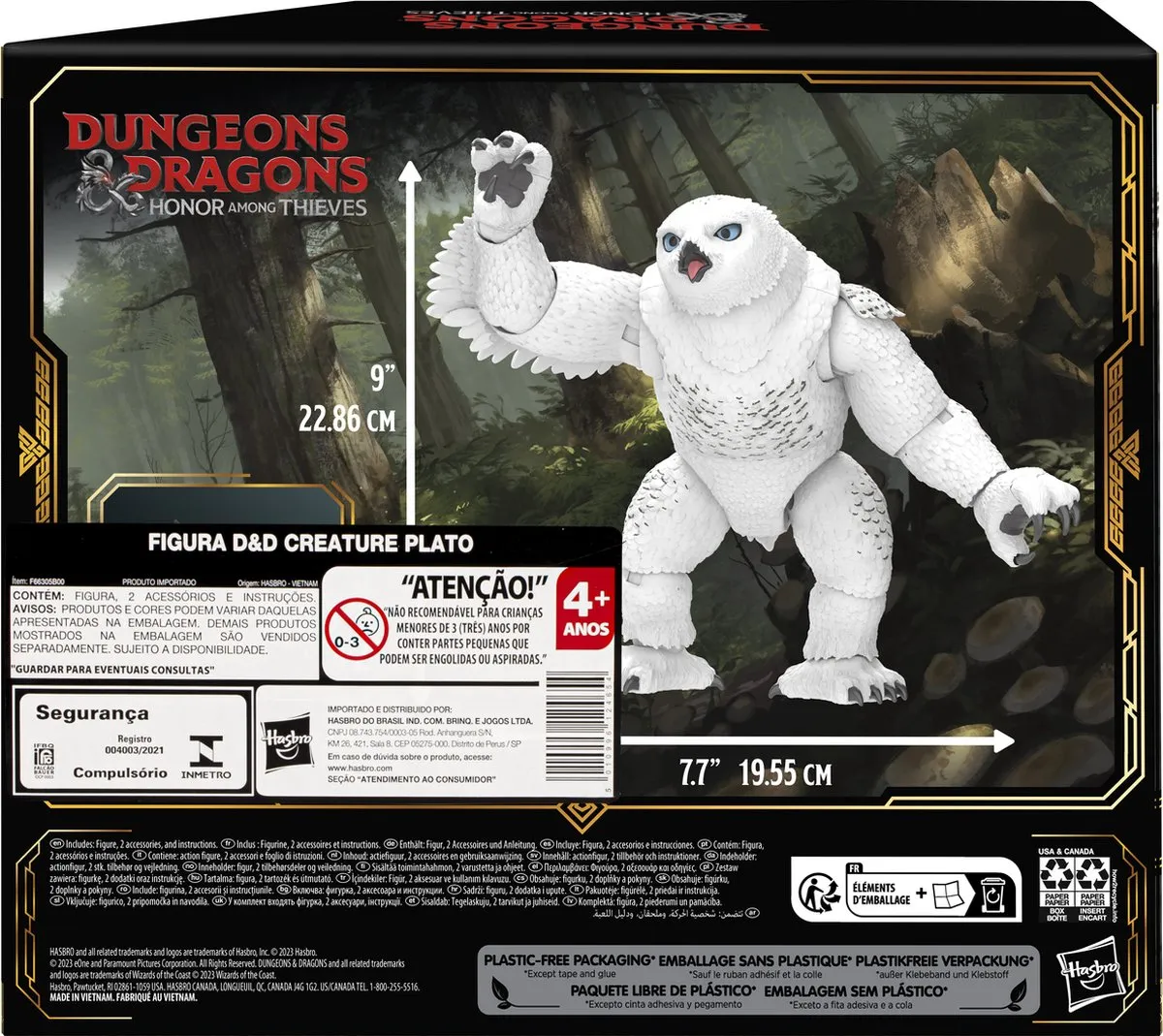 Hasbro Dungeons & Dragons Owlbear/Doric Actiefiguur 15cm F66305L0 - Multicolor - afbeelding 5 van 6