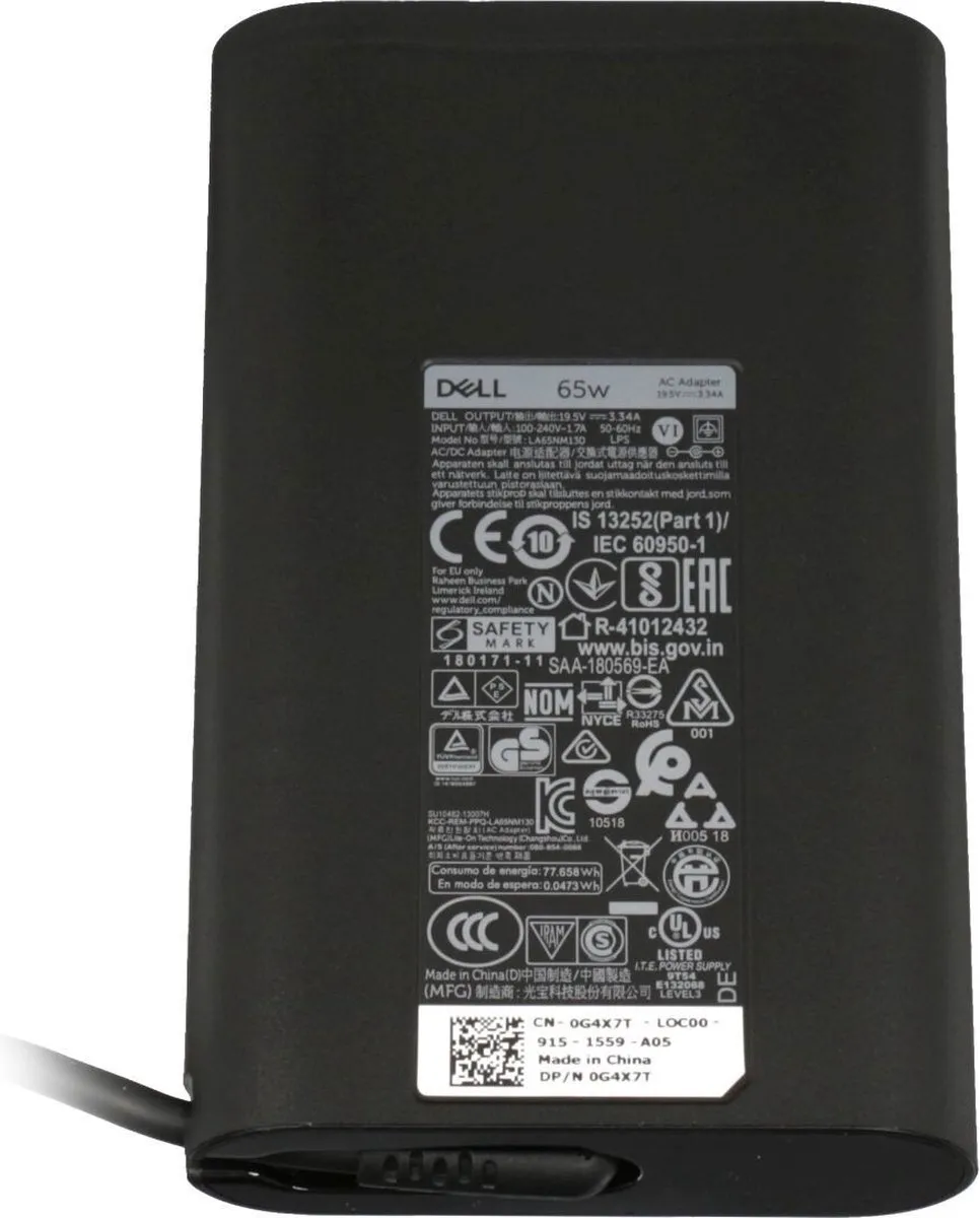 Dell G4X7T Oplader 65W