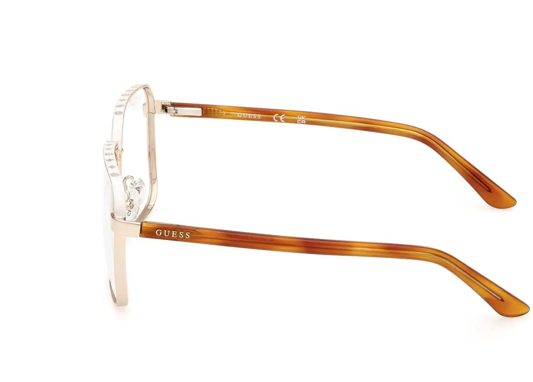 GUESS GU50125 Brilmontuur - Shiny pale gold